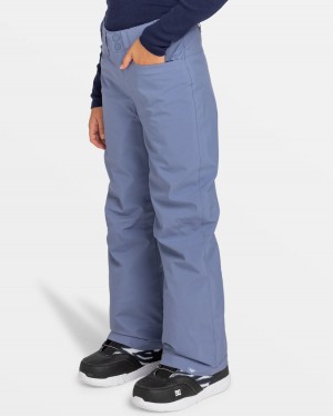 Girls's Roxy® Backyard Snowboard Pants Blue | RJBU-52096