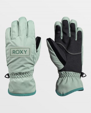 Girls's Roxy® Freshfield Insulated Snow Gloves Green | SIBM-08231