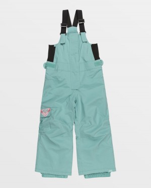 Girls's Roxy® Lola Bib Snowboard Pants Green | QLDS-26347