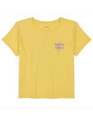 Girls's Roxy® Soul Search T-Shirt Yellow | TSJB-64037