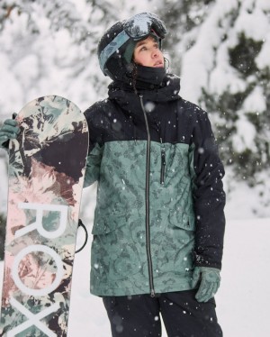 Girls's Roxy® Stated Snowboard Jackets Black | GLWQ-69032