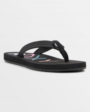 Girls's Roxy® Vista IV Sandals Black | CAIH-28653