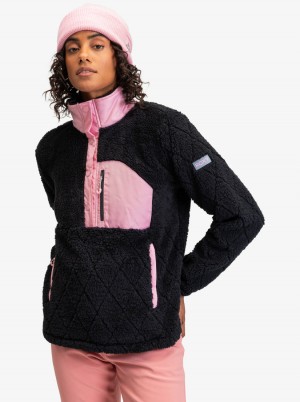 Women Roxy® Alabama Technical Fleece Black | CUWK-54208