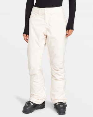 Women Roxy® Backyard Snowboard Pants White | XQZL-95362