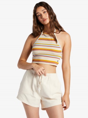 Women Roxy® Beach Cruiser Crop Tops Multicolor | FEKV-23896