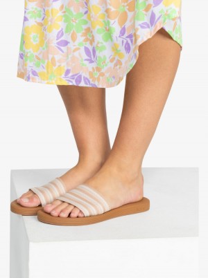 Women Roxy® Beachie Breeze Sandals Brown | FXKY-30952