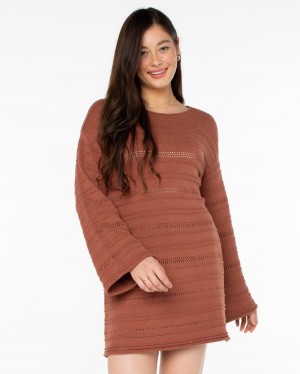 Women Roxy® Bondi Sunset Dress Brown | VNPB-48702