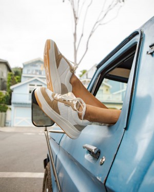 Women Roxy® Carver Sneakers White | LCVX-30695