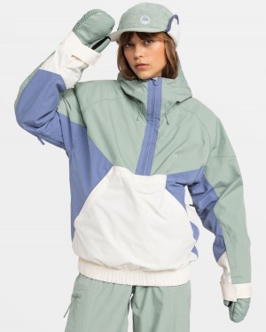 Women Roxy® Chloe Kim Snowboard Jackets White | NESY-97865
