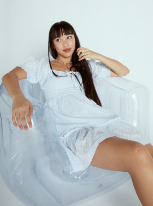 Women Roxy® Chloe Kim Venice Daydream Mini Dress Blue | TRZH-17986