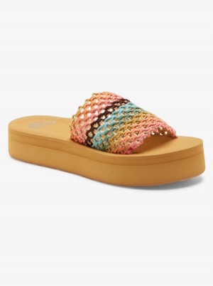 Women Roxy® Dayzie Slide Sandals Multicolor | DJXY-40612