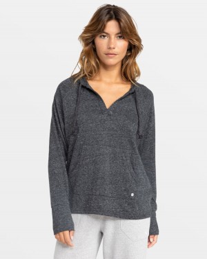 Women Roxy® Destination Surf Hoodie Dark Grey | CHTS-07362