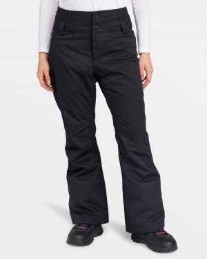 Women Roxy® Diversion Snowboard Pants Black | IZOB-03172