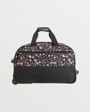 Women Roxy® Feel It All Rolling Duffel Bag Black | WEFG-69218