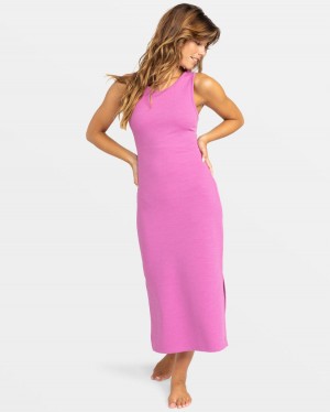 Women Roxy® Good Keepsake Midi Dress Purple | XMWN-37692