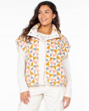 Women Roxy® Great Divide Vest Flower | LZHS-10398