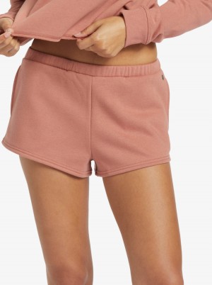 Women Roxy® Hike Elastic Waist Shorts Pink | NWDG-91547