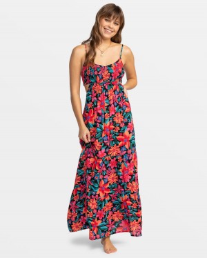 Women Roxy® Hot Tropics Flowy Maxi Dress Flower | VGNY-83941