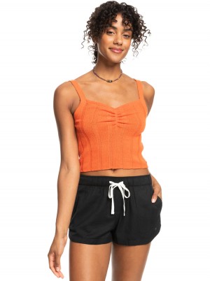 Women Roxy® Island Beauty Knitted Tank Top Orange | FDKB-65837
