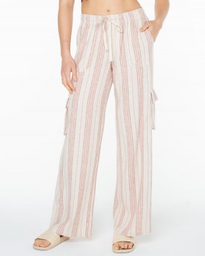 Women Roxy® Lagoon Pull-On Pants White | HFVW-75916