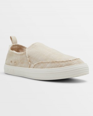 Women Roxy® Lola Sneakers Beige | UCNL-85034