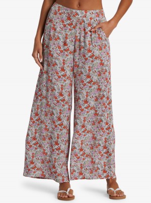Women Roxy® Midnight New Avenue Lightweight Pants Flower | XKJY-29105