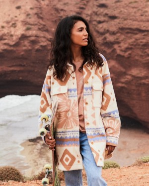 Women Roxy® Morning Crush Polar Jackets Multicolor | IOWY-32476