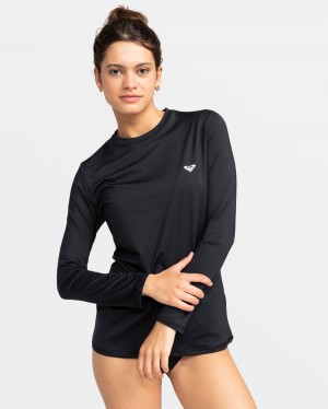 Women Roxy® New Enjoy Waves Long Sleeve Rashguards Dark Grey | XFIO-40526
