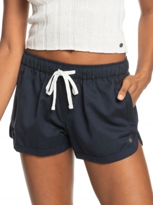Women Roxy® New Impossible Love Elastic Waist Shorts Dark Grey | BTHF-39502