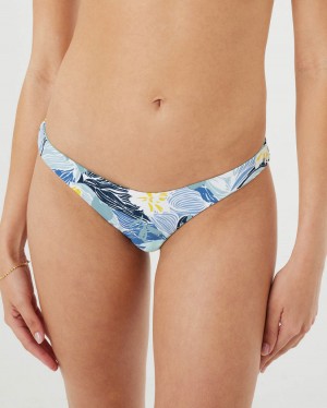 Women Roxy® Reversible Cheeky Bikini Bottoms Blue | SRDT-73159