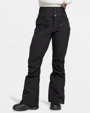 Women Roxy® Rising High Snowboard Pants Black | XLGB-49732