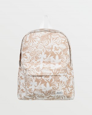 Women Roxy® Sugar Baby Canvas Backpack Brown | RSHE-28651