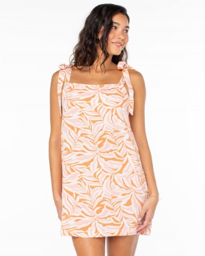 Women Roxy® Sunny Adeleaide Dress Orange | MSEN-78236