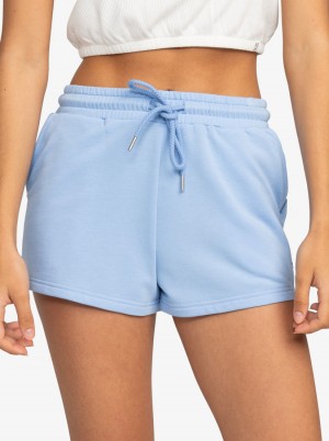 Women Roxy® Surfing By Moonlight Elastic Waist Shorts Blue | HPUL-12063
