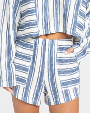 Women Roxy® Todos Santos Elastic Waist Shorts Stripes | SJGA-19634