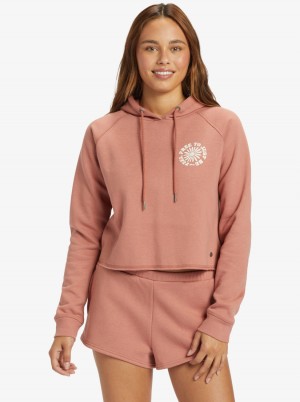 Women Roxy® We Arrived Hoodie Pink | SIUE-13562