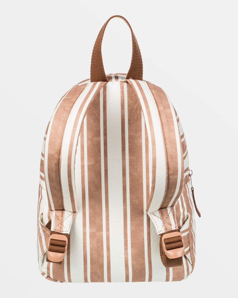 Girls's Roxy® Always Core Canvas Extra Small Backpack Brown Stripes | BRCQ-93148