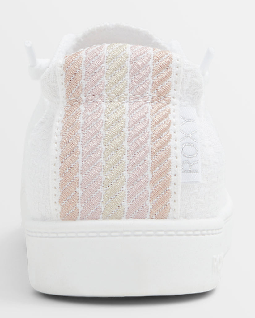 Girls's Roxy® Bayshore Plus Sneakers White | DSTR-20684