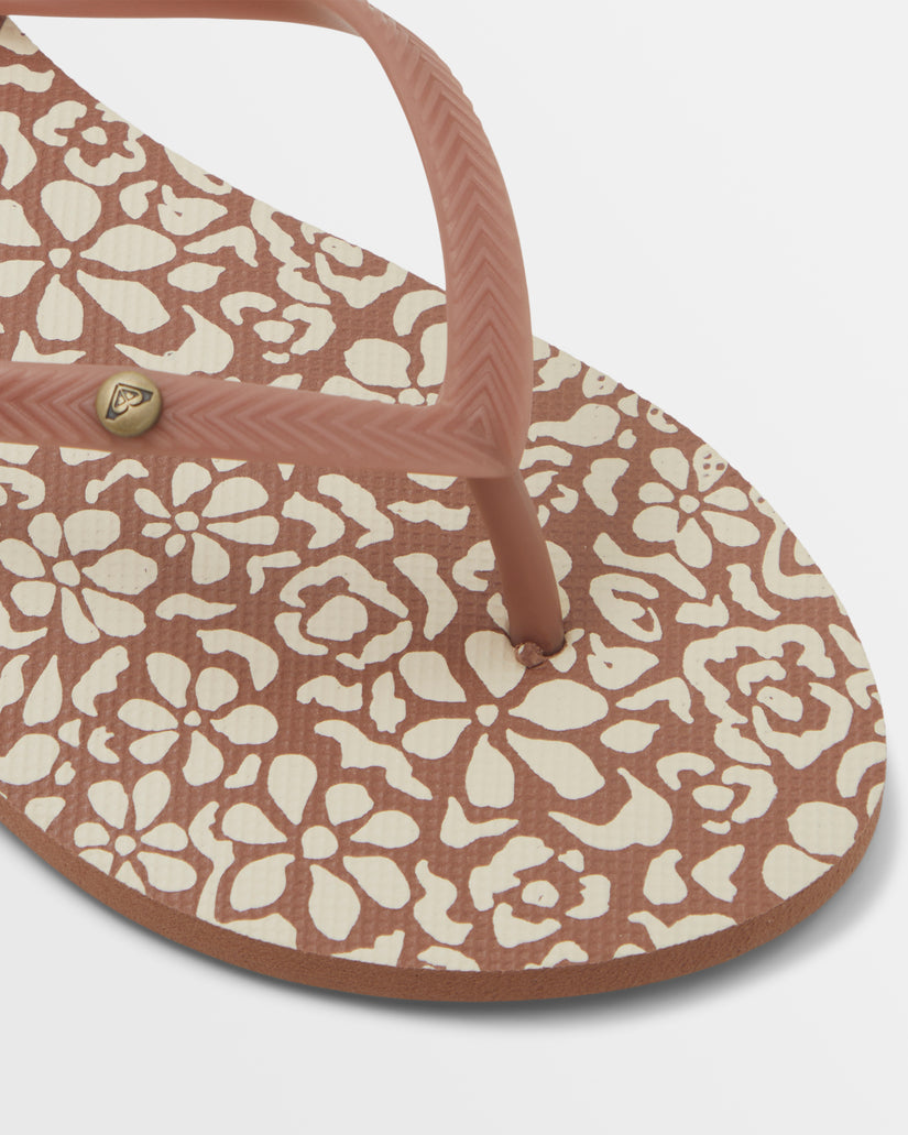 Girls's Roxy® Bermuda Print Sandals Brown | GRKM-75849