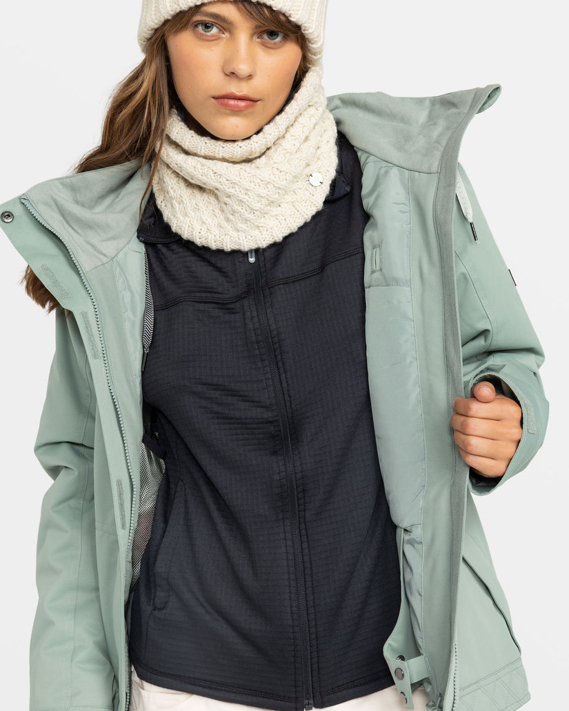 Girls's Roxy® Billie Snowboard Jackets Green | UNIM-82957