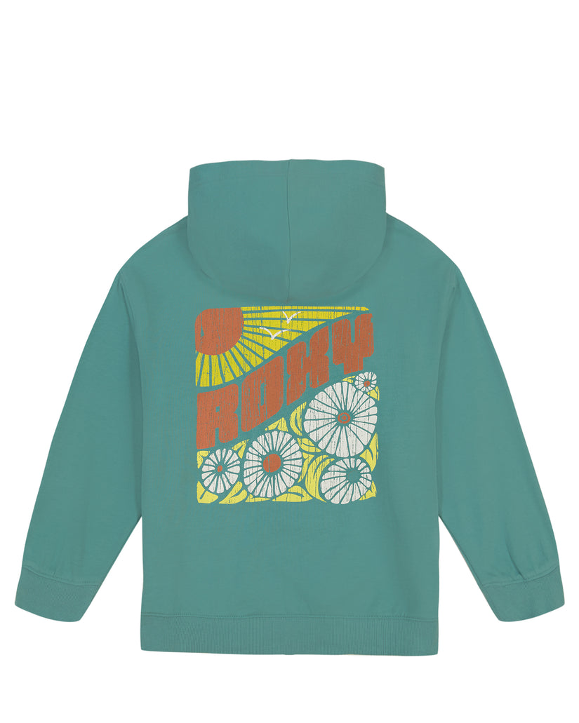 Girls's Roxy® Block Floral Oversized Hoodie Green | WZHR-52931