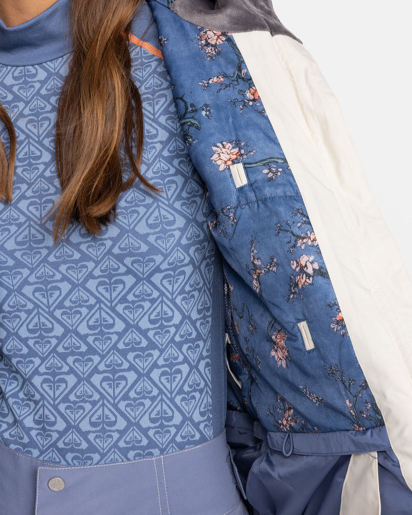 Girls's Roxy® Chloe Kim Parka Jackets Blue | UPYG-75182