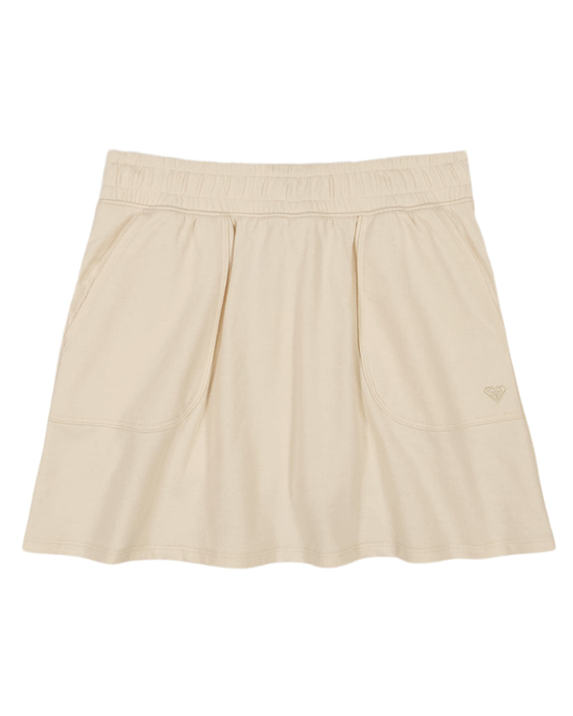 Girls's Roxy® French Terry Hike Skirts White | VWYQ-20163