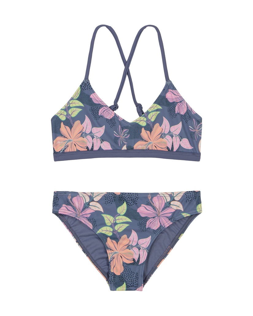 Girls\'s Roxy® Hidden Garden Top Set Blue | DULO-94167