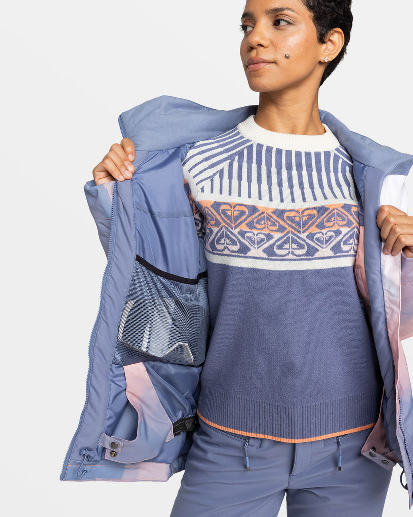 Girls's Roxy® Jet Ski Snowboard Jackets White | NADR-91270