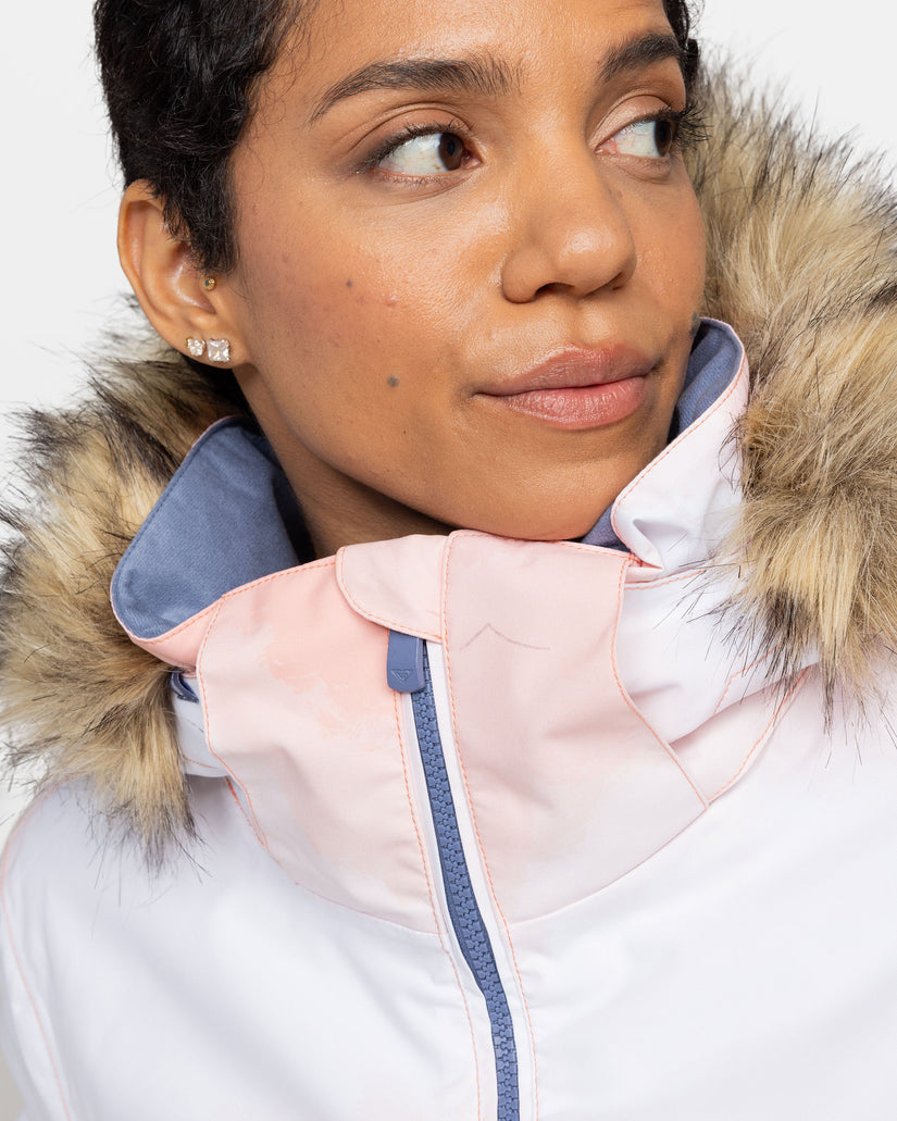 Girls's Roxy® Jet Ski Snowboard Jackets White | NADR-91270