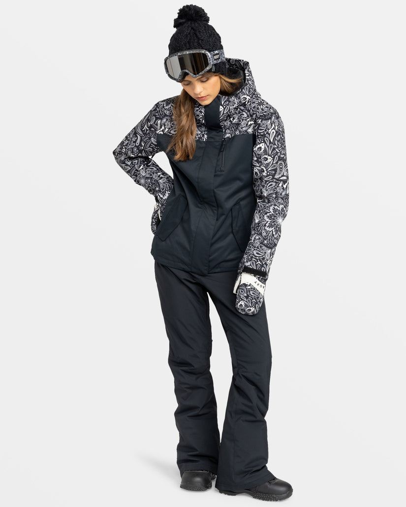 Girls's Roxy® Jetty Snowboard Jackets Black | KBER-89263