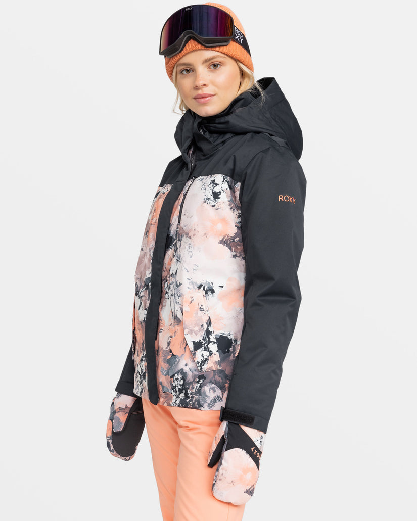 Girls's Roxy® Jetty Snowboard Jackets Black | JMSO-23864