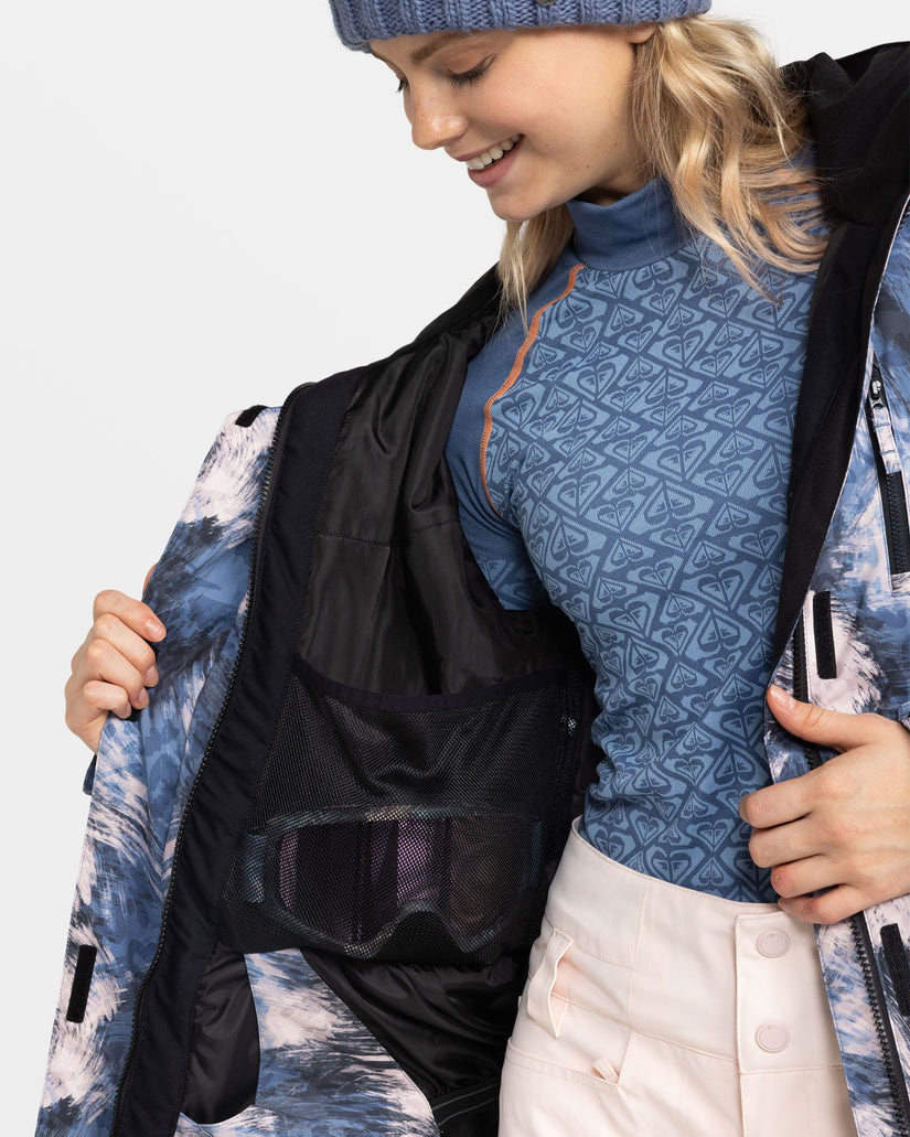 Girls's Roxy® Jetty Snowboard Jackets Blue | TRAB-34657