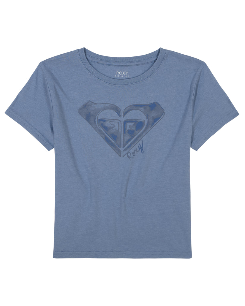 Girls\'s Roxy® Logo T-Shirt Blue | ITVN-45387